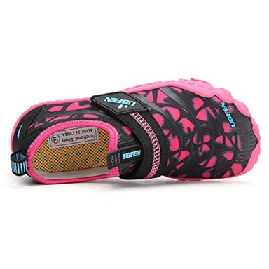 UBFEN Water Shoes for Kids Boys Girls Aqua Socks Barefoot Beach Sports Swim Pool Quick Dry Lightweight Toddler Little Big Kid A Pink 10 Toddler - Image 3