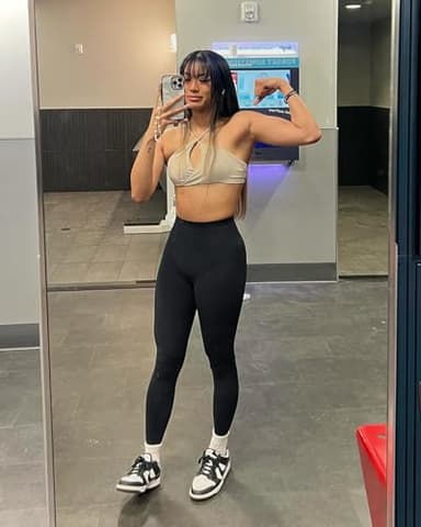 AUROLA Power Workout Leggings for Women Tummy Control Squat Proof Ribbed Thick Seamless Scrunch Active Pants,Black,M - Image 3