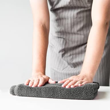 QUBA LINEN 100% Cotton Washcloth Set – Soft, Absorbent Face Towels for Bathroom & Gym Use – Reusable, Durable & Machine Washable Wash Cloths - Multi-Color, 12x12 Inches, Pack of 24 - Image 4