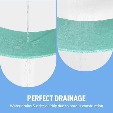 Hargiis Non-Slip Bathtub Mat, Anti Slip Shower Mat, Fast Drying Bathtub Mats, Foot Scrubber Mat, Anti Slip Mat for Tub, Floor, Bathroom, Kitchen, Home, Hotel (Light Green 40"×16") - Image 6