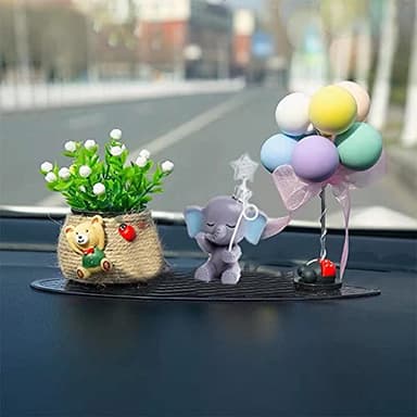 Newmemo Elephant Cake Toppers Balls Cake Decorations with Mini Elephant Blue Crown Cake Picks for Boy Girl Baby Shower Birthday Party Decorations - Image 4