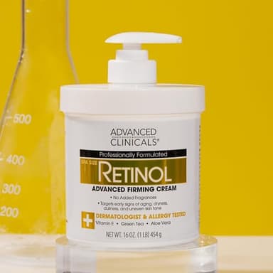 Advanced Clinicals Retinol Body Lotion & Face Moisturizer | Visible Anti Aging Skin Care Retinol Body Cream For Women & Men Targets Look Of Fine Lines, Wrinkles, & Crepe Looking Dry Skin, 16 Ounce - Image 7