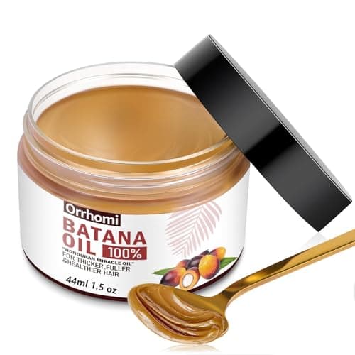 Batana Oil for Hair Growth, 100% Pure & Organic, Cold Pressed Traditional Palm Nut, Unrefined Hair Growth Oil Prevents Hair Loss - Image 1