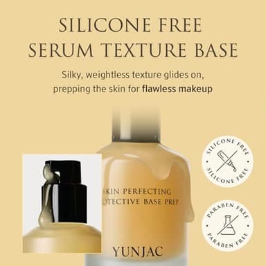 YUNJAC YUNJAC Skin Perfecting Protective Base Prep (1.35 fl oz) - Grip Primer, Skin Perfecting Korean Makeup Base. Silicone Free Serum texture Base for Glowing and Long-Lasting Makeup - Image 4