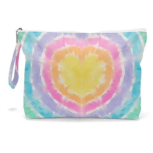 Fokongna Travel Makeup Bag - Zipper Pouch for Women, Sister, Friends - Beach, Pool, Yoga, Gym Clothes, Diapers - Ocean, Sea, Shells, Starfish - Image 1