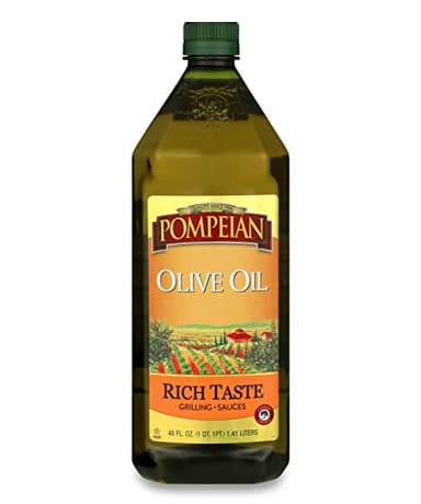 Pompeian Rich Taste Olive Oil, High Heat Cooking, Baking & Sauteing, High Smoke Point, 48 Fl Oz - Image 1