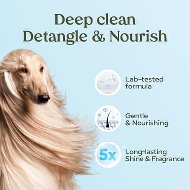 PAWFUME Dog Shampoo and Conditioner, Blue Ribbon, 1-Pack – Nourish & Detangle for a Silky Soft Coat – Probiotic, Deep-Cleaning, pH-Balanced Formula – Puppy Shampoo and Conditioner for All Breeds - Image 5