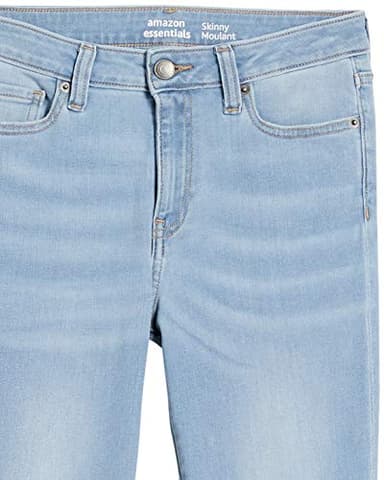Amazon Essentials Skinny Jeans for Women (Stretchy), Washed Blue, Size 6 Short - Image 6