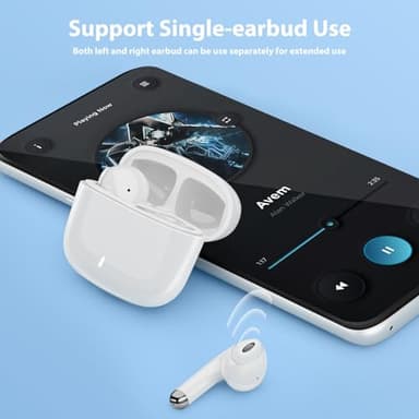 Wireless Earbuds for Samsung S25 Ultra S24 S23 Fe S22+, 5.3 Bluetooth Earbuds Noise Cancelling Ear Bud with Mic Touch HiFi Stereo Wireless Headphone for iPhone 17 Air 16 e 15 Pro Max 14 Plus Pixel 10 - Image 5