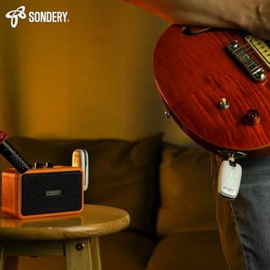 Sondery Wireless Transmitter and Receiver System for Guitar Bass Keyboard Drums Multiple Instruments 7 Channels Rechargeable Long Battery Life - Image 8