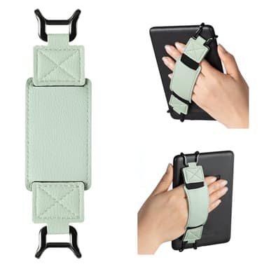 CoBak Secure Hand Strap for Kindle and Tablets - Versatile and Lightweight Finger Grip Holder for 6-7.5" Kindle/Kobo/Voyaga/Lenovo/Sony E-Book Tablet - High Elasticity, Sagegreen-1 - Image 1