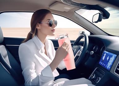 Meoky 40 oz Tumbler with Handle and Straw, Insulated Tumbler with Lid and Straw, Stainless Steel Travel Mug, Keeps Cold for 34 Hours, 100% Leak Proof, Fits in Car Cup Holder (Blush) - Image 5
