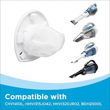 BLACK+DECKER dustbuster Cordless Handheld Vacuum, Portable Vacuum for Car and Home Rechargeable, Powerful Suction, Wide Mouth (HHVI315JO42) - Image 6