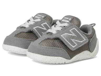 New Balance Baby New-b First V1 Sneaker, Harbor Gray/White, 3 X-Wide US Unisex Infant - Image 1