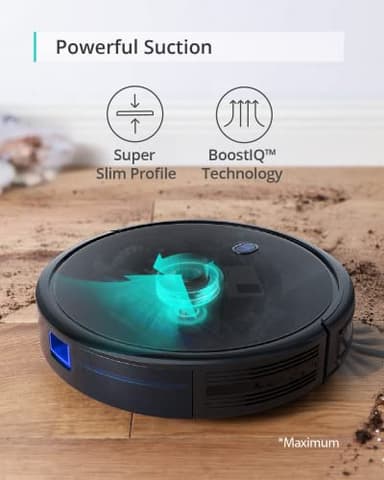eufy Robot Vacuum 11S MAX, Super Thin, Powerful Suction, Quiet, Self-Charging Robotic Vacuum Cleaner, Cleans Hard Floors to Medium-Pile Carpets, Black - Image 3