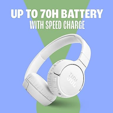 JBL Tune 670NC - Adaptive Noise Cancelling with Smart Ambient Wireless On-Ear Headphones, Up to 70H Battery Life with Speed Charge, Lightweight, Comfortable and Foldable Design (Purple) - Image 4