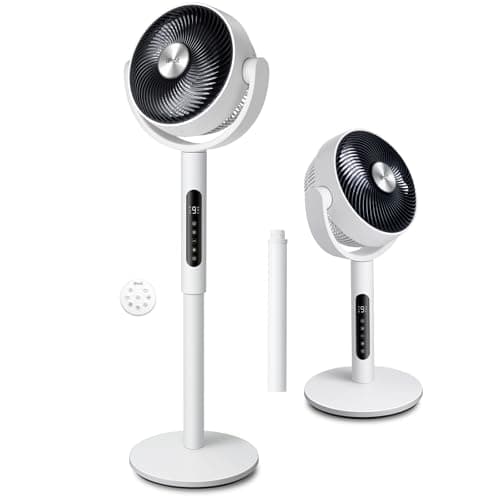 Levoit Standing Fan for Bedroom, CirculAir 120° Oscillating, Quiet 20dB, 9 Speeds, 4 Modes, DC Motor, 2 in 1 Pedestal & Tabletop, 82ft, Remote Control, Sensor, 9H Timer, 908CFM Ultra-High Airflow - Image 1