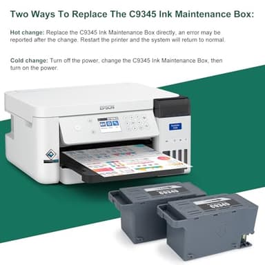 TKNCCC C9345 Ink Maintenance Box Tank for Epson ET-8550 ET-5800 ET-16650 ET-16600 ET-5850 ET-5880 ET-8500 WF-7820 WF-7840 WF-7310 EC-C7000 ST-C8000 ST-C8090 Printer(2PCS) - Image 7