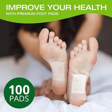 AOSORW Natural Herbal Foot Pads - 100 Pack Ginger Oil & Bamboo Charcoal Premium Foot Care Patches - Relieves Stress and Fatigue - Improves Sleep and Supports Body Cleansing - Image 6
