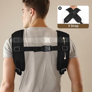 Bebamour Baby Carrier with Hip Seat,All-Position Breathable Mesh Hip Seat & Carrier 0-36Months with Head Hood, 3 PCS Teething Pads, Waist Extender,Storage Bag & Pacifier Case(Black) - Image 4