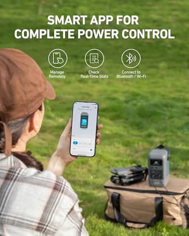 Anker SOLIX C200 DC Power Bank Station, 192Wh Portable Power Station, LiFePO4 Battery, 200W Solar Generator, for Outdoor Camping, Traveling, and Emergencies (No Wall Charger Included) - Image 7