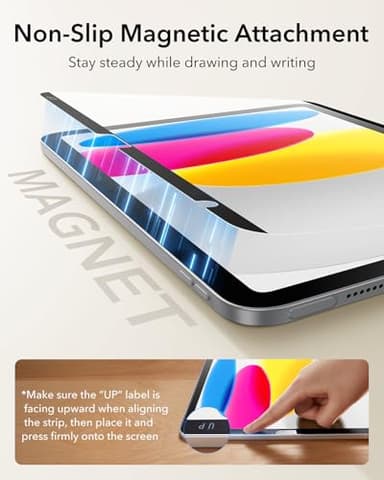 ESR Paper-Feel Magnetic Screen Protector for iPad A16 11th/10th Generation (11 Inch/10.9, 2025/2022), Write and Draw Like on Paper, Detachable and Reusable, Compatible with Tempered Film, Anti-Glare - Image 7