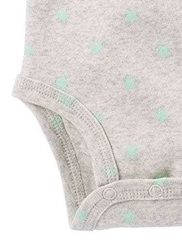 Simple Joys Kid's 6 piece Little Character sets Sleepwear, Grey Lamb, 0-3 Months - Image 4