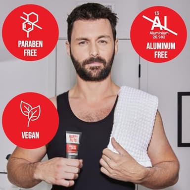 HAPPY NUTS Comfort Cream Deodorant For Men: Anti-Chafing Sweat Defense, Odor Control, Aluminum-Free Mens Deodorant & Hygiene Products for Men's Private Parts 3.4oz, Original - Image 5