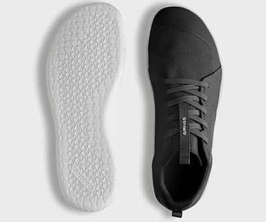 AIRHAS Men's Barefoot Shoes Zero Drop Workout Minimalist Gym Shoes for Men Deadlift Cross Training Sneakers (Black/White,10.0) - Image 2