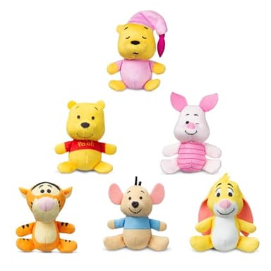 Micro Teenies Winnie The Pooh and Pals 6 Pack - Miniature Plush Figure, Suffed Animal, Toy Mini Soft Figure for Kids, Girls and Boys Ages 4+ - Image 2