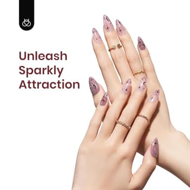 Beetles Reflective Glitter Gel Nail Polish Set, 6 Colors Holographic Sparkle Glitter Gel Polish Flash Diamond Sliver Gold Black Red UV LED Soak Off Manicure Gift for Women Girls - Image 7