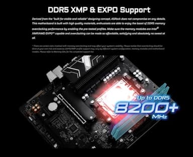 ASRock AMD B850M X Socket AM5 Ryzen 9000/8000/7000 Series DDR5 8200+(OC) MHz 128GB B850 Micro ATX Motherboard M.2 SATA3 6.0 Gb/s PCIe 4.0 BIOS Flashback 2.5G LAN M.2 Key E for WiFi - Image 9