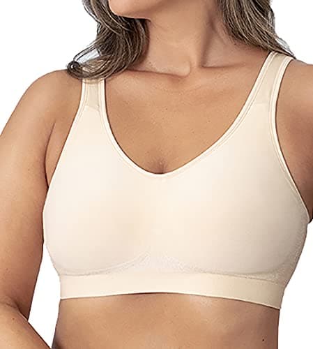 SHAPERMINT Bras for Women - Bras for Women no Underwire, Bralettes for Women Plus Size, Wireless Push up Bra Nude - Image 1