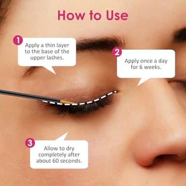 Eyelash Growth Serum with Biotin & Advanced Peptides Complex Lash Serum for Eyelash Growth Thicker & Longer, Healthy Eyelashes 5ml - Image 3