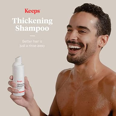 Keeps Hair Regrowth Treatment Mens Shampoo for Fuller, Thicker Looking Hair, 8 oz - Thinning and Hair Growth Shampoo for Men - DHT Blocker - Infused with Biotin, Caffeine, & Saw Palmetto - Image 3