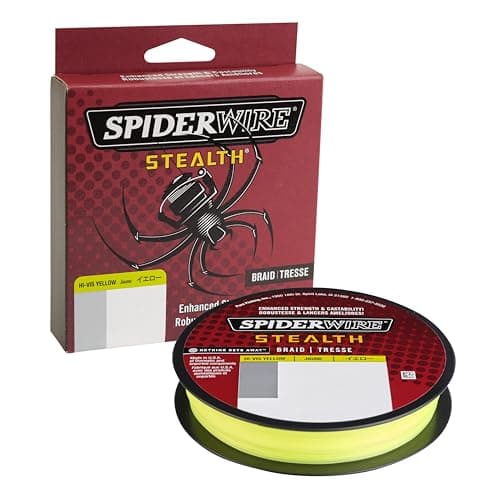 SpiderWire Stealth® Superline, Hi-Vis Yellow, 8lb | 3.6kg, 125yd | 114m Braided Fishing Line, Suitable for Freshwater and Saltwater Environments - Image 1