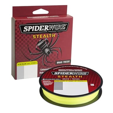 SpiderWire Stealth® Superline, Hi-Vis Yellow, 8lb | 3.6kg, 125yd | 114m Braided Fishing Line, Suitable for Freshwater and Saltwater Environments - Image 1