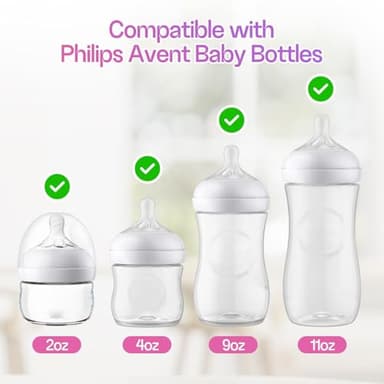 CERCGVEL 4 Packs Silicone Bottle Nipples Compatible with Philips Avent Natural Bottle, Replacement Bottle Nipple BPA-Free, No Spill, Anti-Colic, 3+ Month (Flow 4) - Image 3