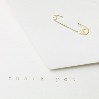 Crane & Co. Diaper Pin Thank You Note (CT1337), Pack of 10 - Image 2