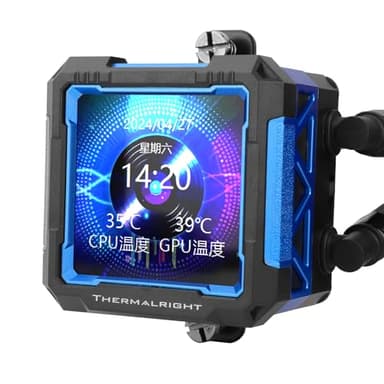 Thermalright FW PRO 360 Black CPU Water Cooler with PWM Fan, 2000RPM Speeds,IPS LCD Screen with 320 * 320 Resolution,Liquid CPU Cooler,for AM5/Intel LGA1851/1700,2.73inch Display Screen - Image 2