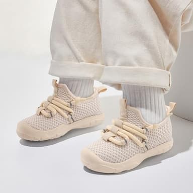 Centipede Demon Toddler Shoes Boys Girls Barefoot Shoes Kids Baby Breathable Walking Running Shoe Slip on Sneakers Lightweight Outdoor Athletic Tennis Shoe 3.5 Infant Beige - Image 6