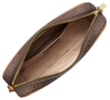 Michael Kors Jet Set Large Crossbody, Gold-Tone Hardware/Brown, One Size - Image 2