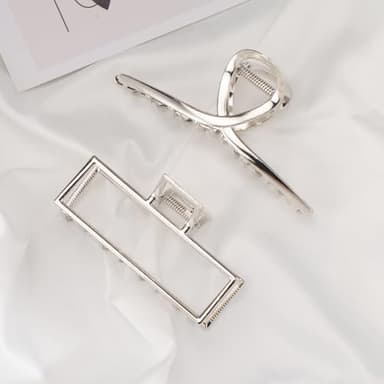 Mehayi 3 PCS Metal Large Hair Claw Clips for Thick Heavy Hair, Big Non-Slip Hair Catch Barrette Jaw Clamp, Strong Hold Claw Barrettes for Long Hair, Fashion Hair Styling Accessories for Women Girls - Image 6