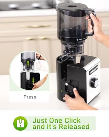 Cold Press Juicer Machines – 6.5'' Large Feed Chute for Whole Fruits & Vegetables, High Juice Yield, Easy To Clean - Image 5