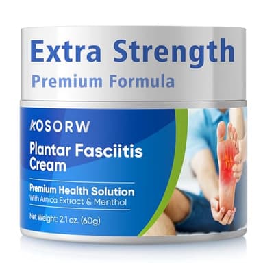 AOSORW Plantar Fasciitis Relief Cream - Natural Herbal Formula for Foot, Heel Spur, Ankle, Leg & Hand Discomfort - Premium Health Care Products - 60g / 2.1 Oz - Image 1