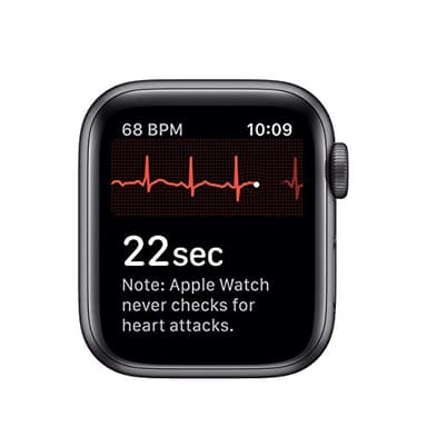 Apple Watch Series 5 (GPS, 40MM) - Space Gray Aluminum Case with Black Sport Band (Renewed) - Image 5