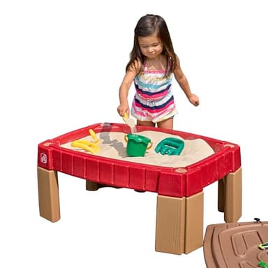 Step2 Naturally Playful Sand Table, Kids Sand Activity Sensory Table, 5 Piece Accessory Kit, Toddler Summer Outdoor Toys, 2+ Years Old - Image 5