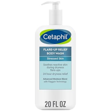Cetaphil Flare-Up Relief Body Wash with Colloidal Oatmeal to Help Soothe and Condition Ultra-Dry, Stressed, Sensitive Skin, 20 oz - Image 1