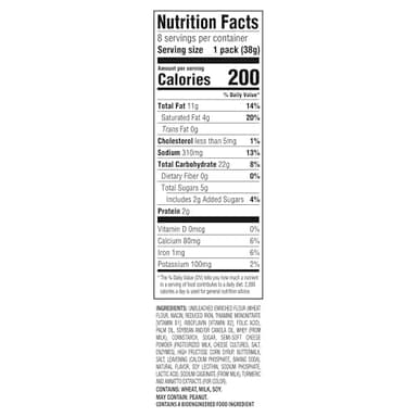 RITZ Cheese Sandwich Crackers, Lunch Snacks, 48 Snack Packs (6 Boxes, 6 Crackers Per Pack) - Image 6