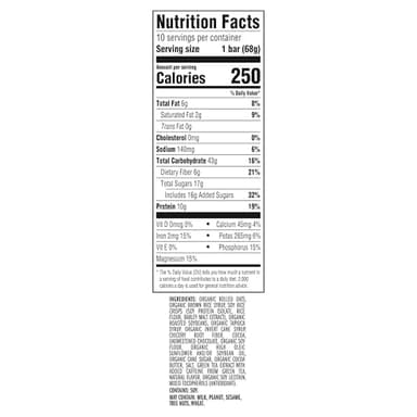 CLIF BAR - Energy Protein Bars - Cool Mint Chocolate with Caffeine - Made with Organic Oats - Energy Bars - Non-GMO - (10 Pack) - Image 2